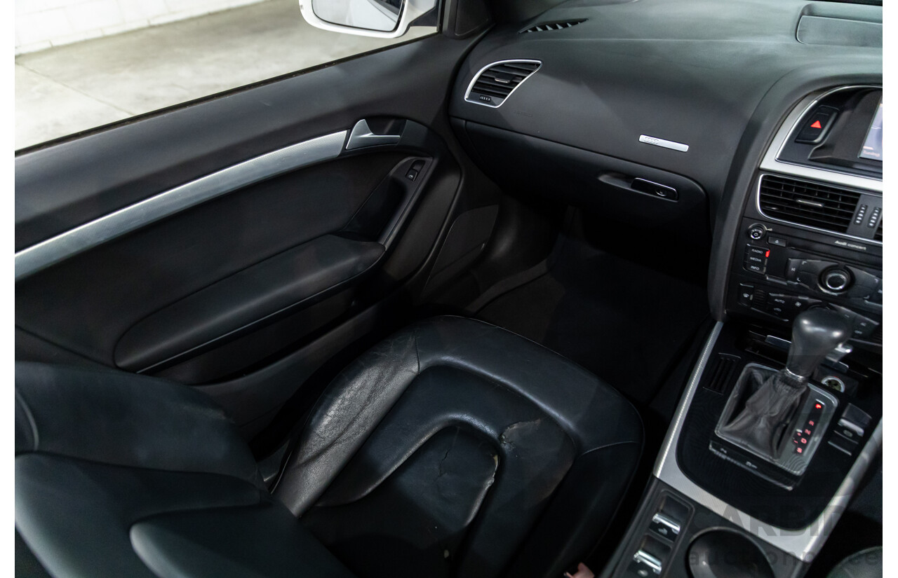 12/2010 Audi A5 2.0 TFSI 8T 2d Cabriolet Ibis White Turbo 2.0L