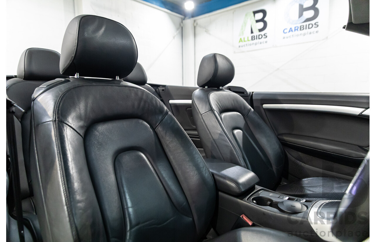 12/2010 Audi A5 2.0 TFSI 8T 2d Cabriolet Ibis White Turbo 2.0L