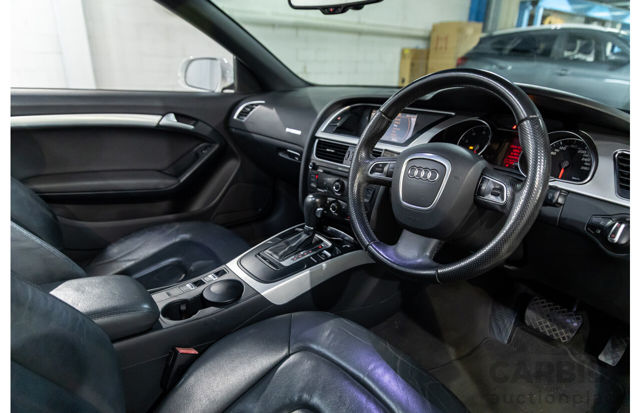 12/2010 Audi A5 2.0 TFSI 8T 2d Cabriolet Ibis White Turbo 2.0L