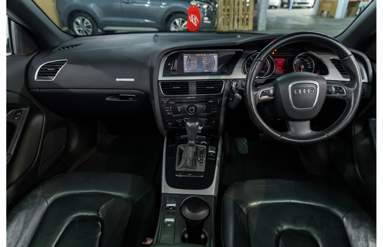 12/2010 Audi A5 2.0 TFSI 8T 2d Cabriolet Ibis White Turbo 2.0L