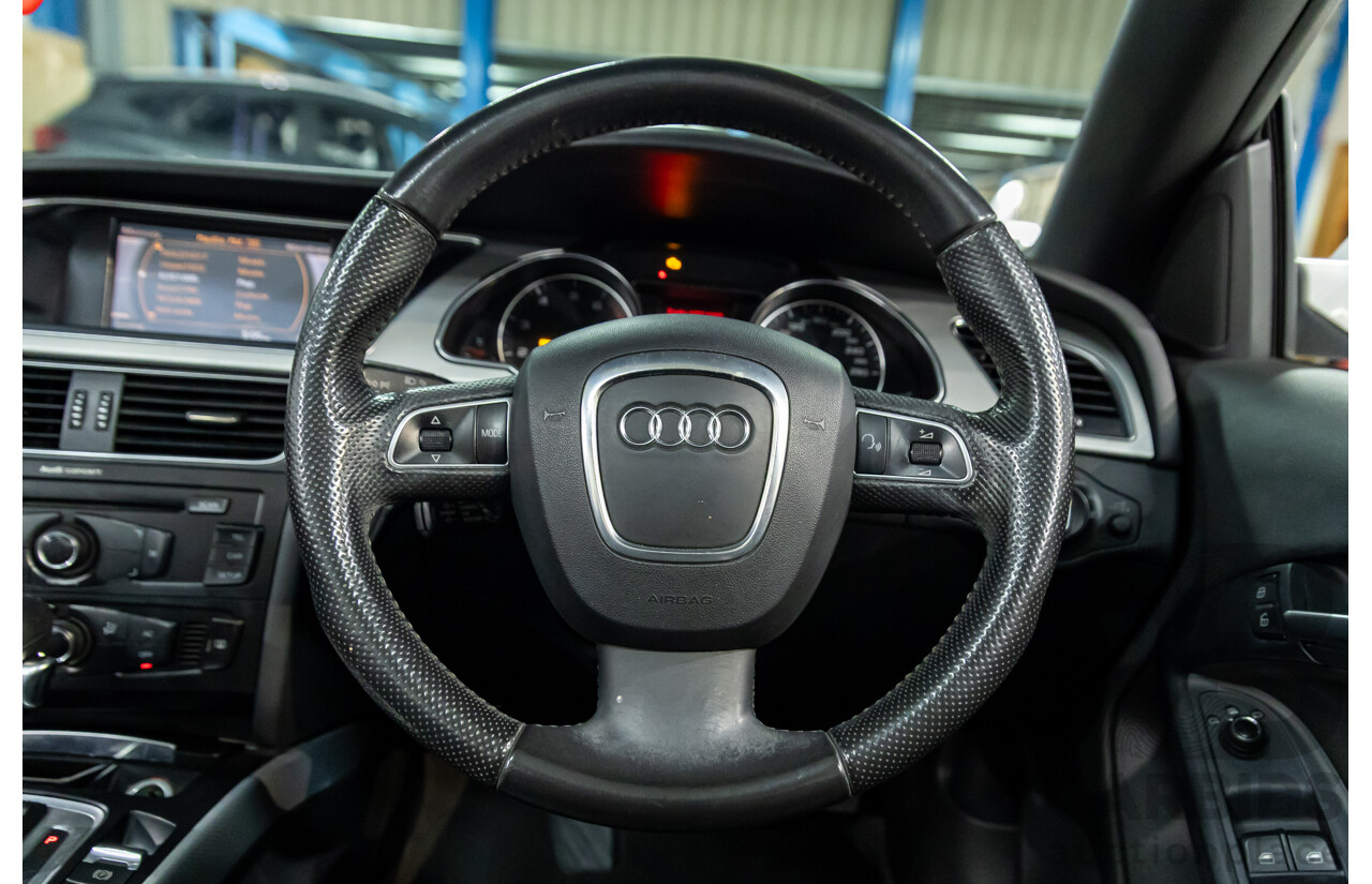 12/2010 Audi A5 2.0 TFSI 8T 2d Cabriolet Ibis White Turbo 2.0L