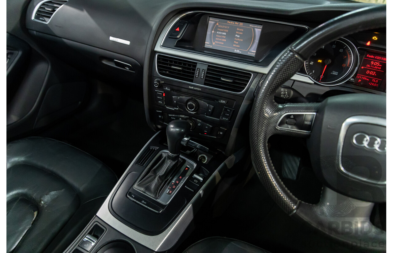 12/2010 Audi A5 2.0 TFSI 8T 2d Cabriolet Ibis White Turbo 2.0L