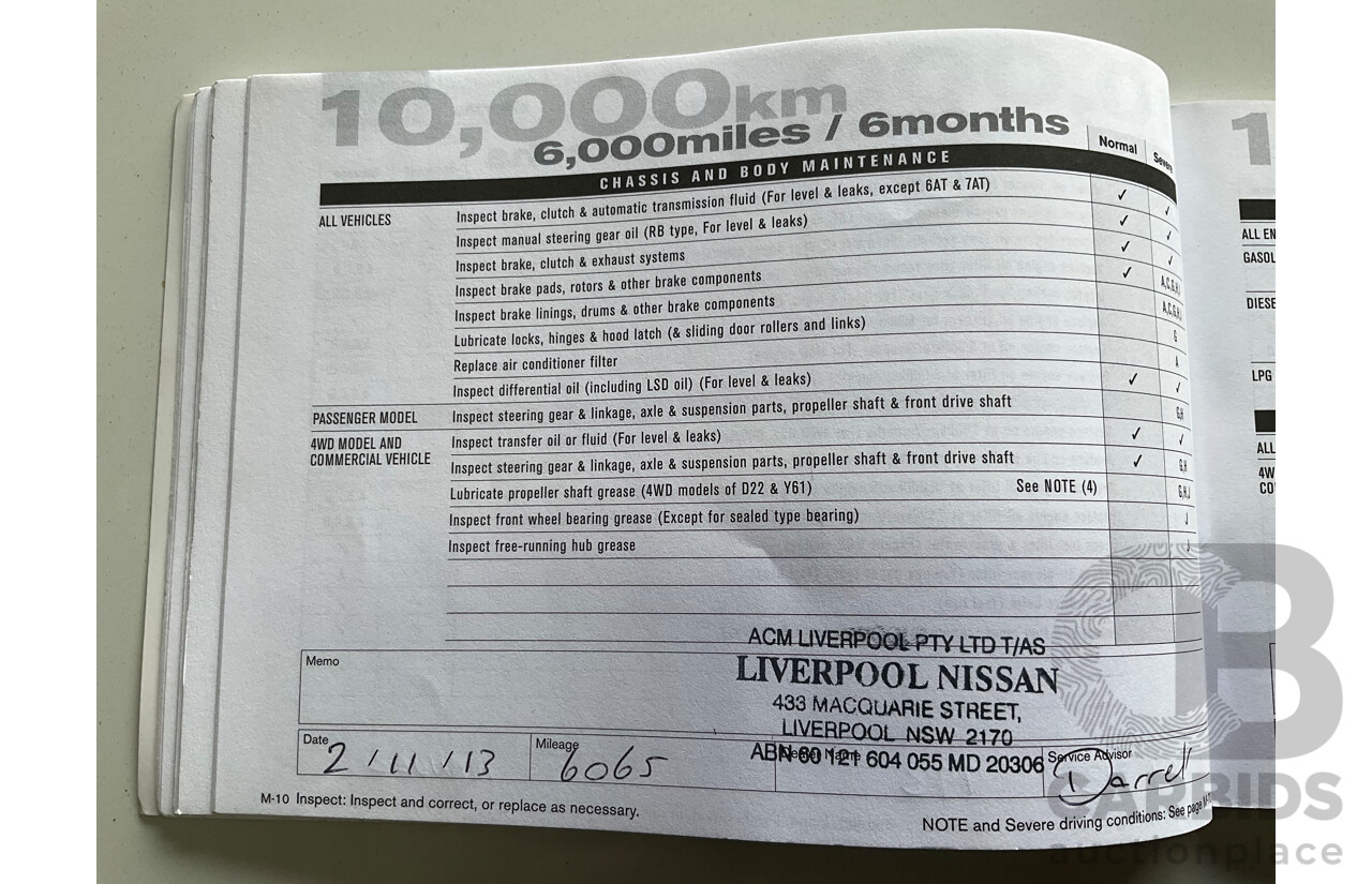 2/2013 Nissan Dualis Ti-L (4x2) J10 MY13 4d Wagon Ivory Pearl 2.0L