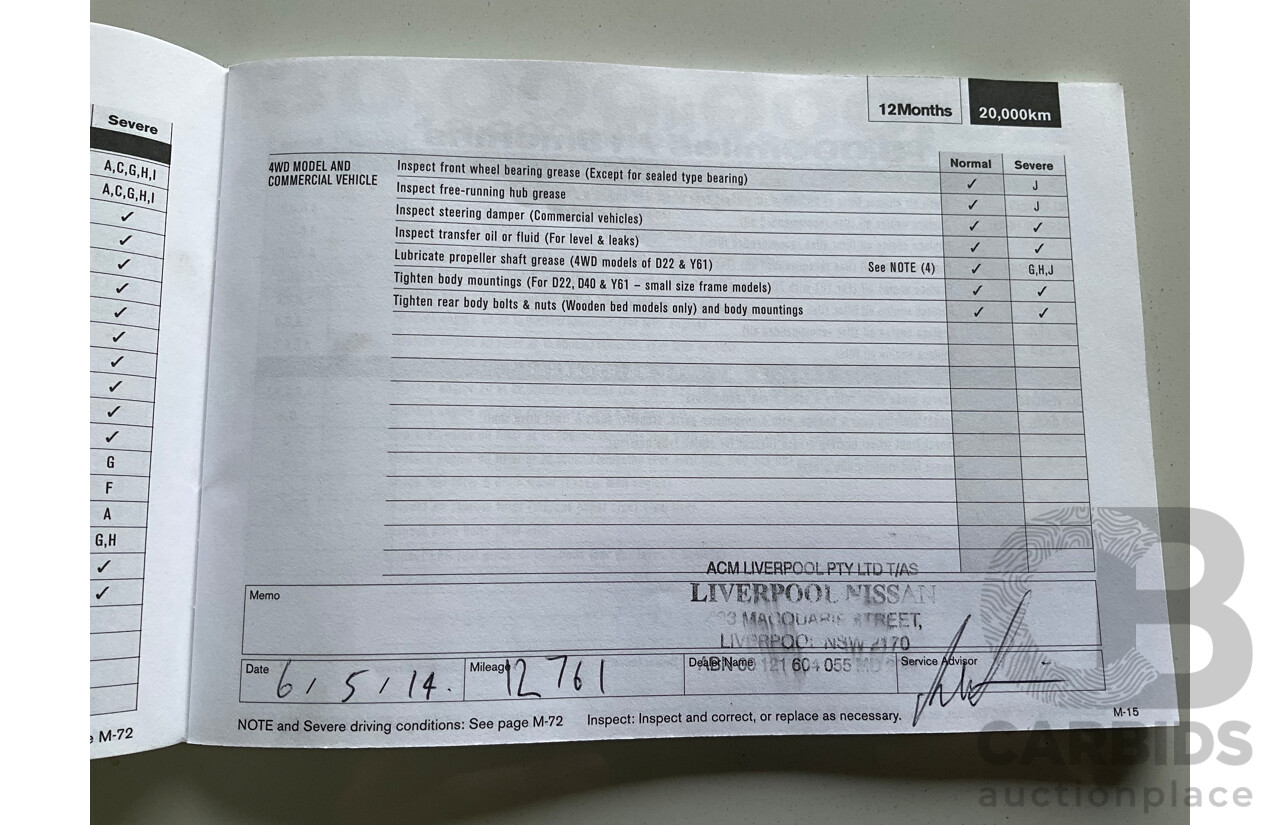 2/2013 Nissan Dualis Ti-L (4x2) J10 MY13 4d Wagon Ivory Pearl 2.0L