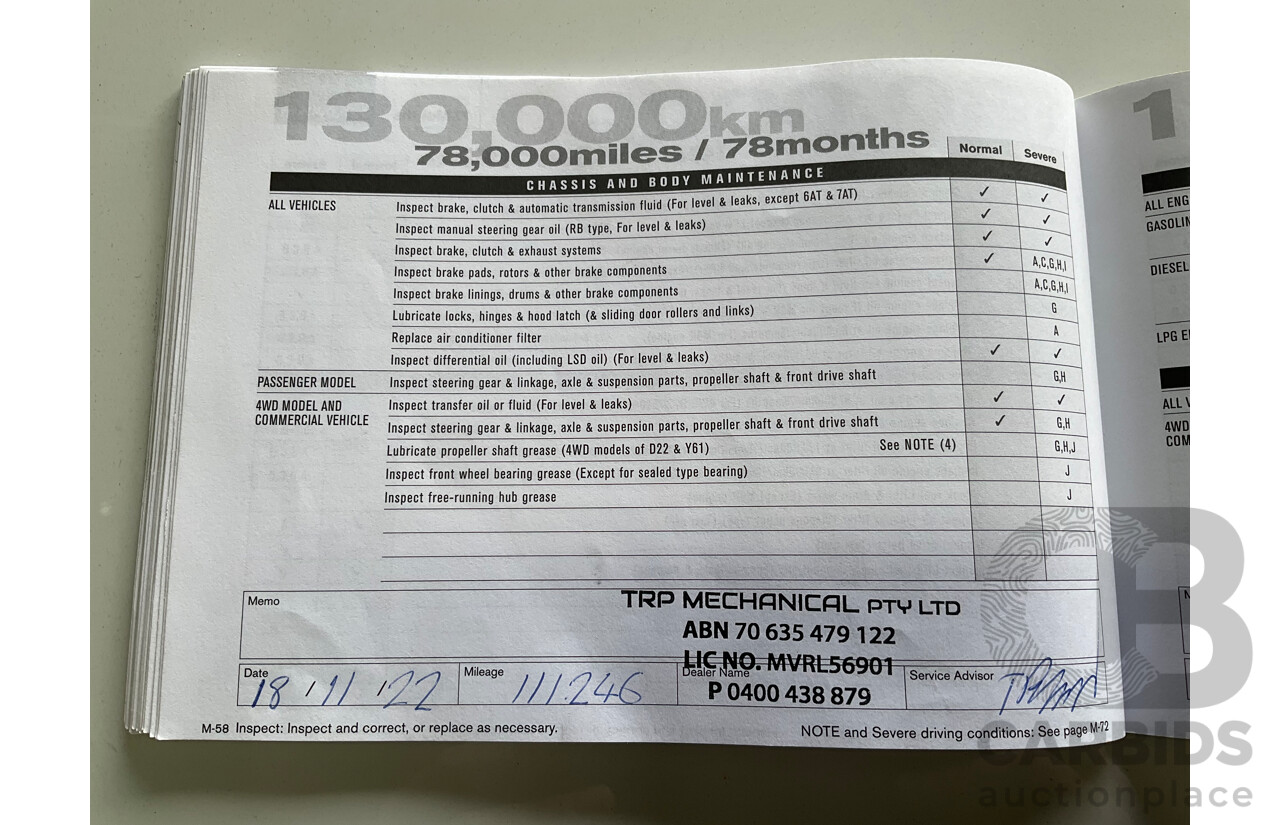 2/2013 Nissan Dualis Ti-L (4x2) J10 MY13 4d Wagon Ivory Pearl 2.0L