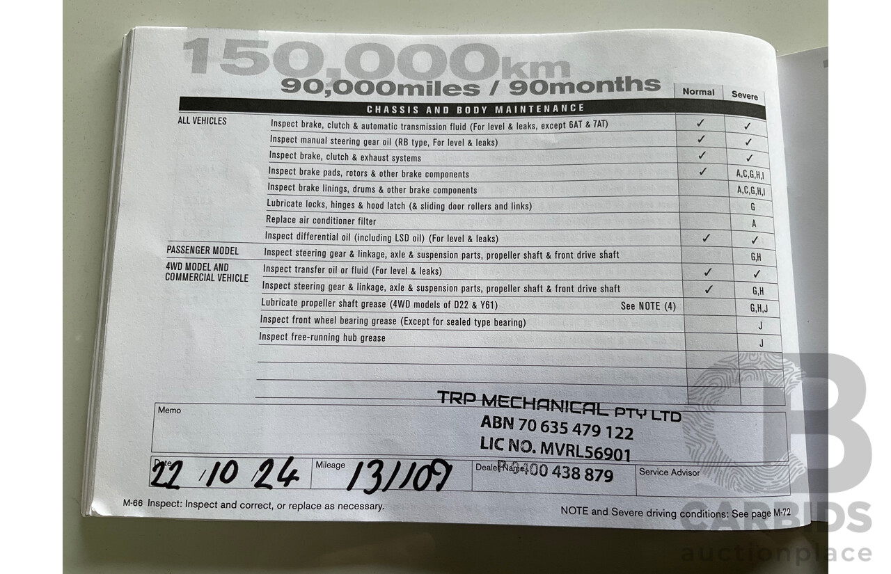 2/2013 Nissan Dualis Ti-L (4x2) J10 MY13 4d Wagon Ivory Pearl 2.0L