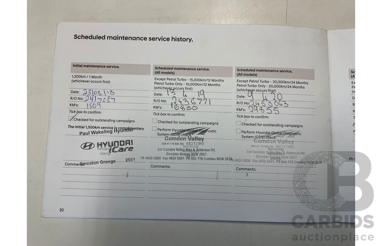 11/2017 Hyundai Tucson Active X (FWD) TL MY18 4D Wagon Pepper Grey Metallic 2.0L