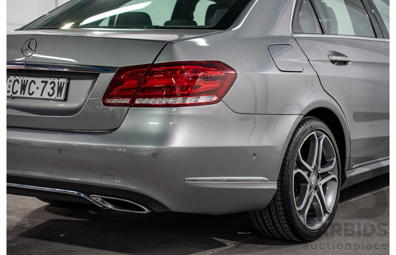 11/2013 Mercedes-Benz E200 Avantgarde BE 212 MY12 4d Sedan Palladium Silver Metallic Turbo 1.8L