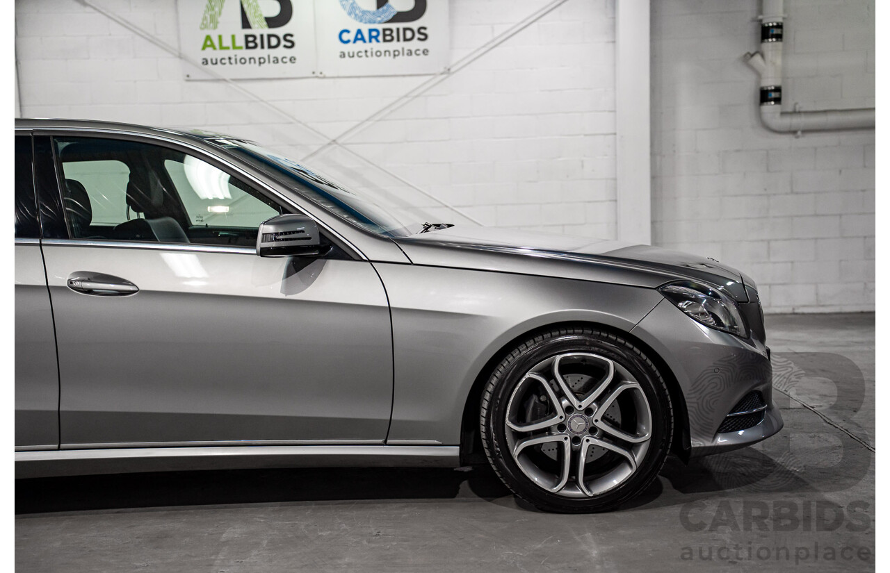 11/2013 Mercedes-Benz E200 Avantgarde BE 212 MY12 4d Sedan Palladium Silver Metallic Turbo 1.8L