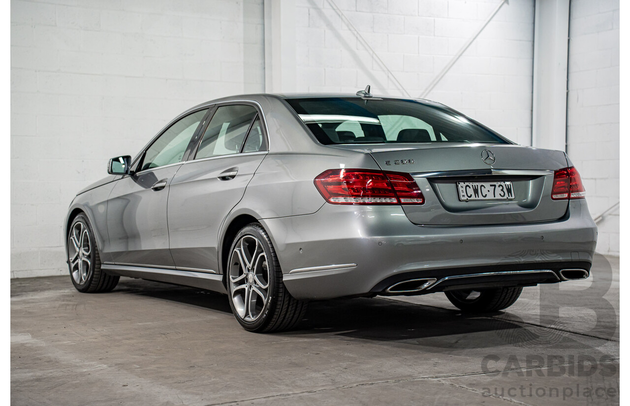 11/2013 Mercedes-Benz E200 Avantgarde BE 212 MY12 4d Sedan Palladium Silver Metallic Turbo 1.8L