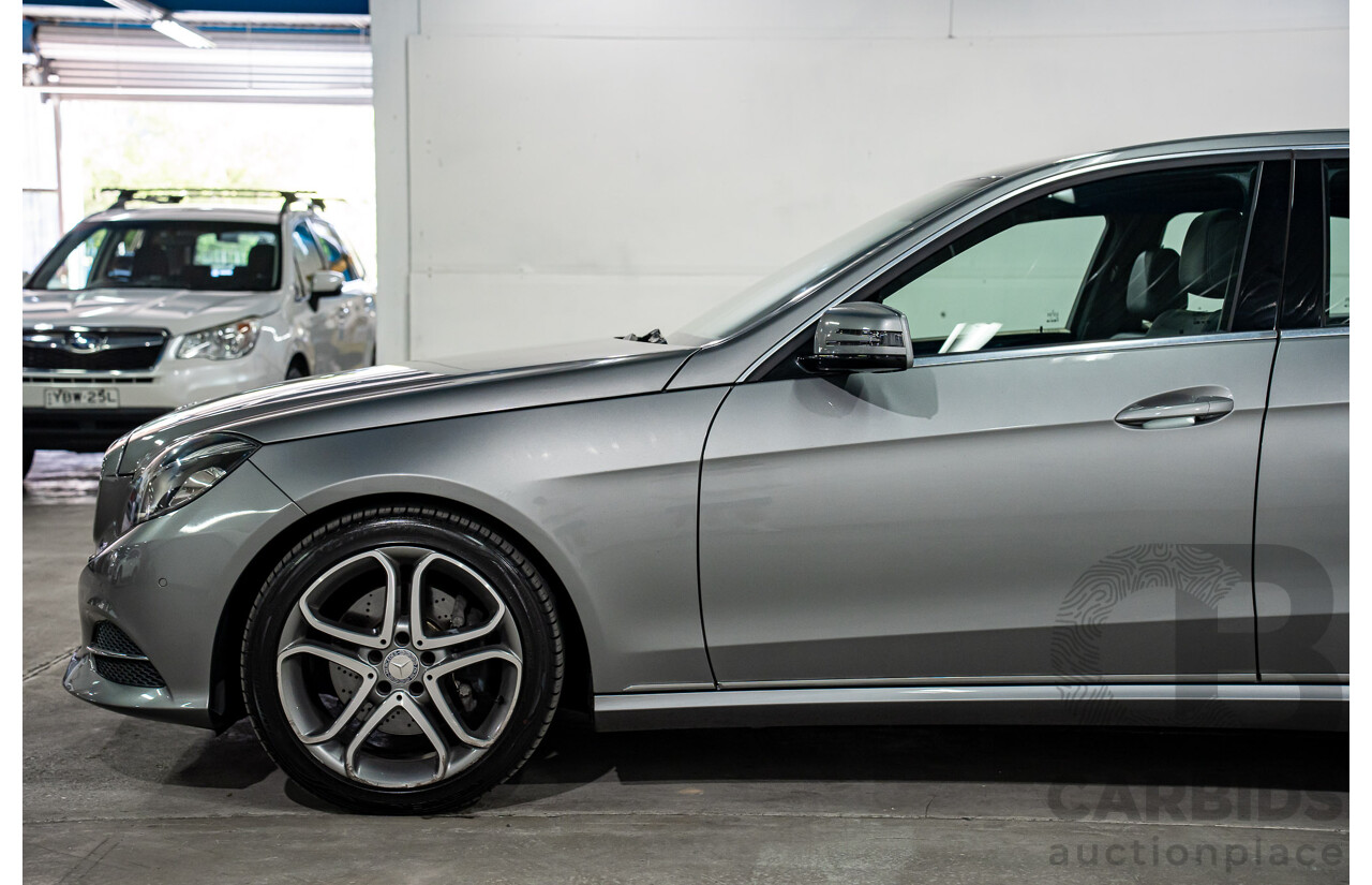 11/2013 Mercedes-Benz E200 Avantgarde BE 212 MY12 4d Sedan Palladium Silver Metallic Turbo 1.8L