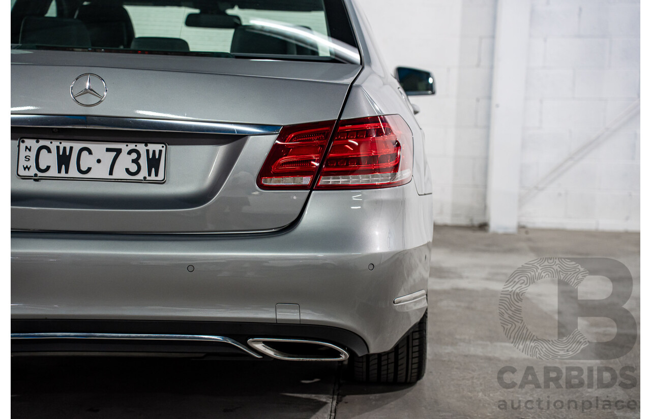 11/2013 Mercedes-Benz E200 Avantgarde BE 212 MY12 4d Sedan Palladium Silver Metallic Turbo 1.8L