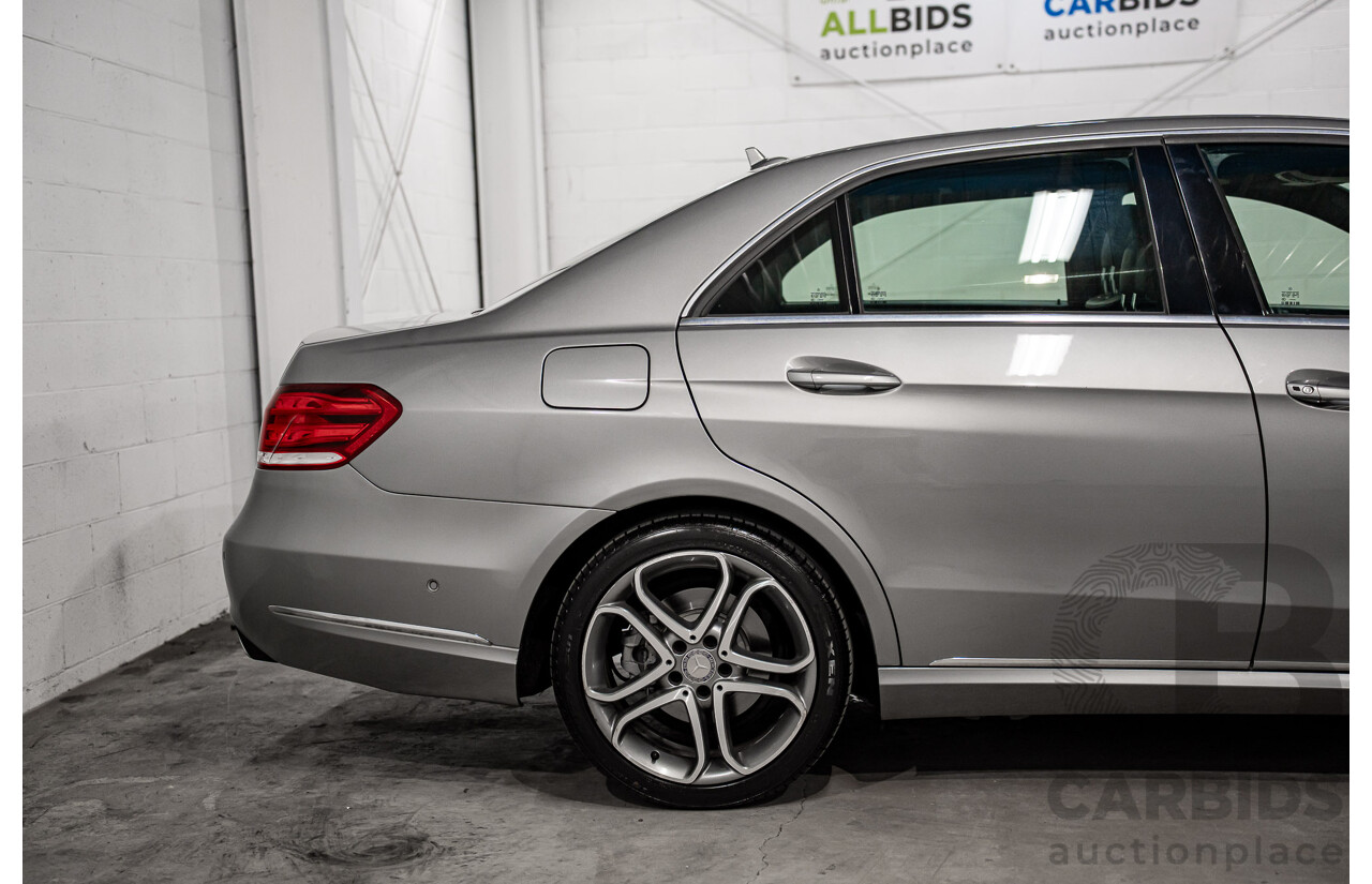 11/2013 Mercedes-Benz E200 Avantgarde BE 212 MY12 4d Sedan Palladium Silver Metallic Turbo 1.8L