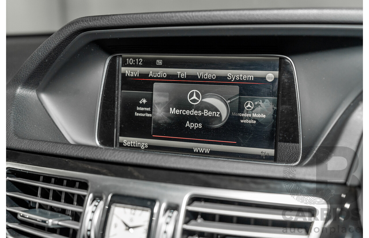 11/2013 Mercedes-Benz E200 Avantgarde BE 212 MY12 4d Sedan Palladium Silver Metallic Turbo 1.8L