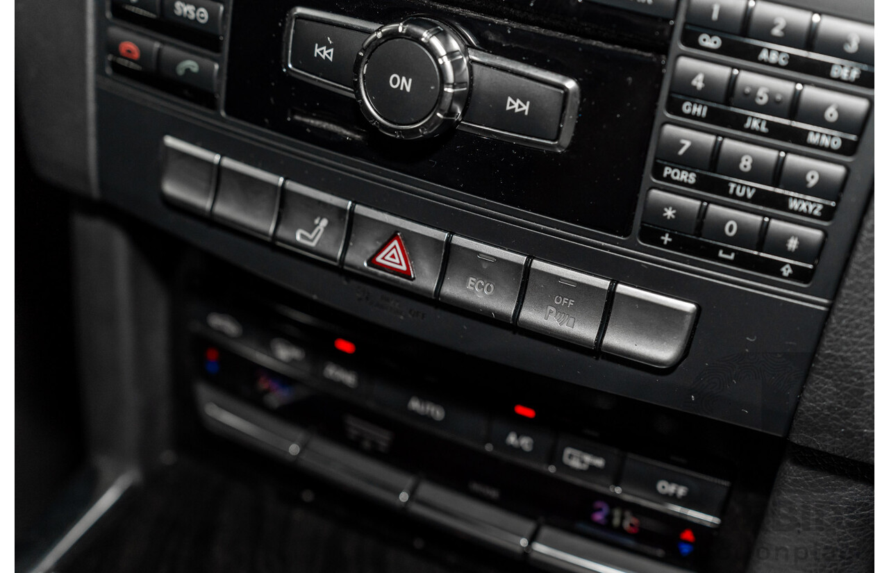 11/2013 Mercedes-Benz E200 Avantgarde BE 212 MY12 4d Sedan Palladium Silver Metallic Turbo 1.8L