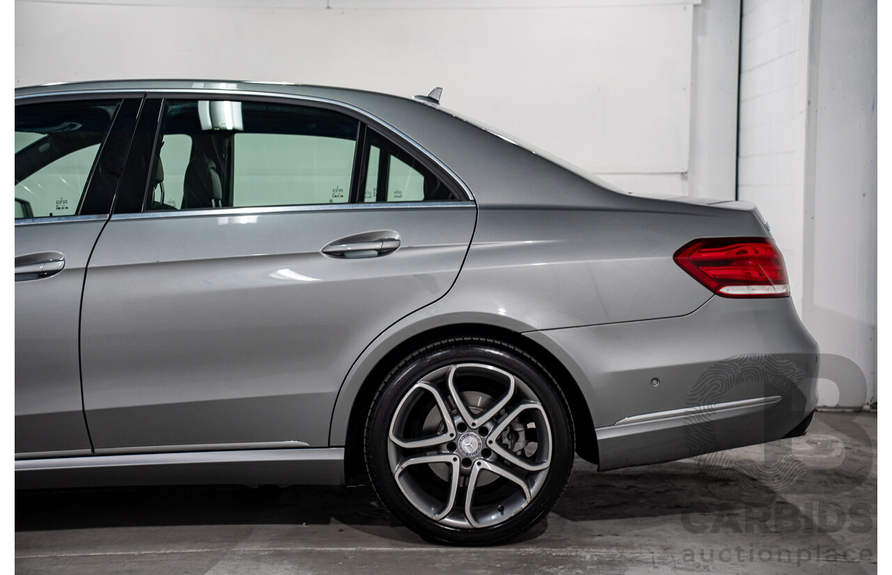 11/2013 Mercedes-Benz E200 Avantgarde BE 212 MY12 4d Sedan Palladium Silver Metallic Turbo 1.8L