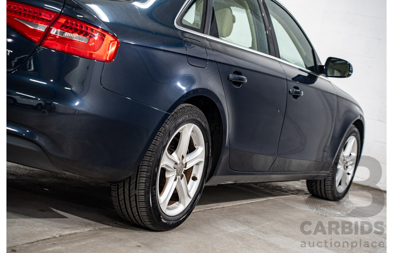 5/2013 Audi A4 1.8 TFSI B8 (8K) MY13 4d Sedan Moonlight Blue Metallic Turbo 1.8L