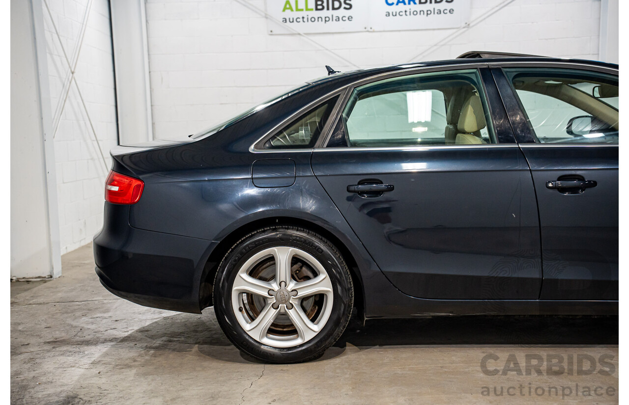 5/2013 Audi A4 1.8 TFSI B8 (8K) MY13 4d Sedan Moonlight Blue Metallic Turbo 1.8L