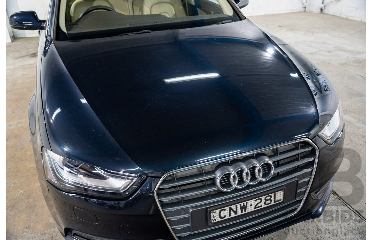5/2013 Audi A4 1.8 TFSI B8 (8K) MY13 4d Sedan Moonlight Blue Metallic Turbo 1.8L