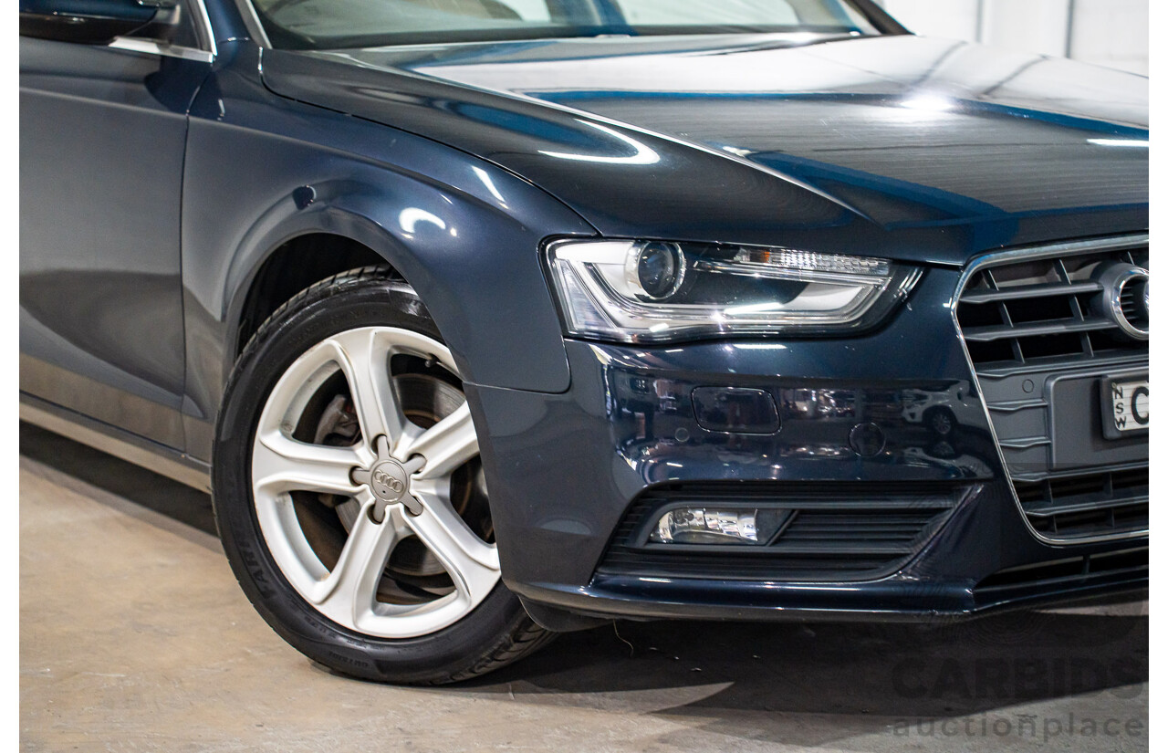 5/2013 Audi A4 1.8 TFSI B8 (8K) MY13 4d Sedan Moonlight Blue Metallic Turbo 1.8L