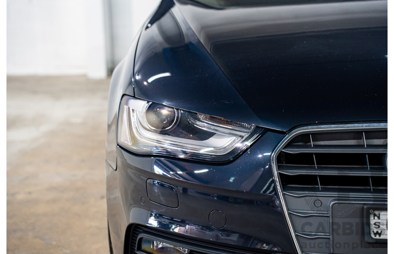 5/2013 Audi A4 1.8 TFSI B8 (8K) MY13 4d Sedan Moonlight Blue Metallic Turbo 1.8L