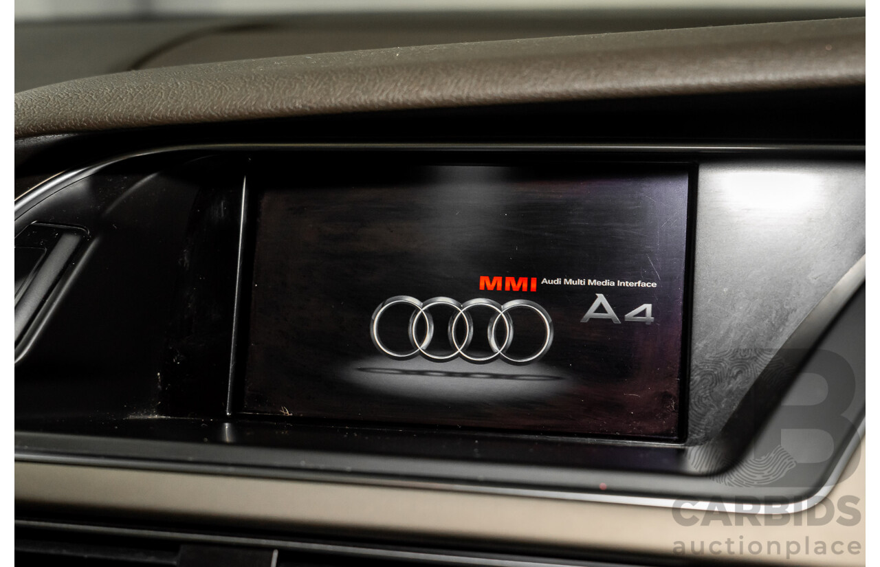 5/2013 Audi A4 1.8 TFSI B8 (8K) MY13 4d Sedan Moonlight Blue Metallic Turbo 1.8L