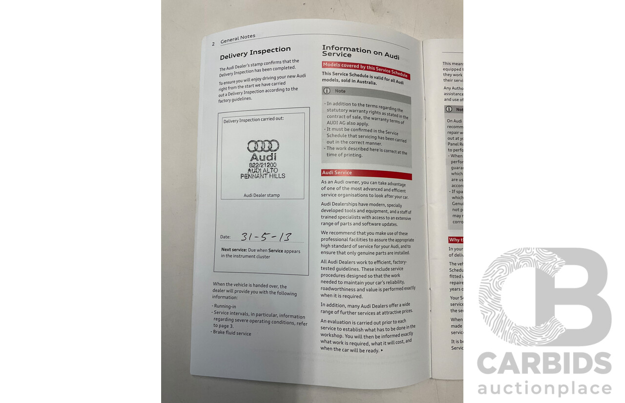 5/2013 Audi A4 1.8 TFSI B8 (8K) MY13 4d Sedan Moonlight Blue Metallic Turbo 1.8L