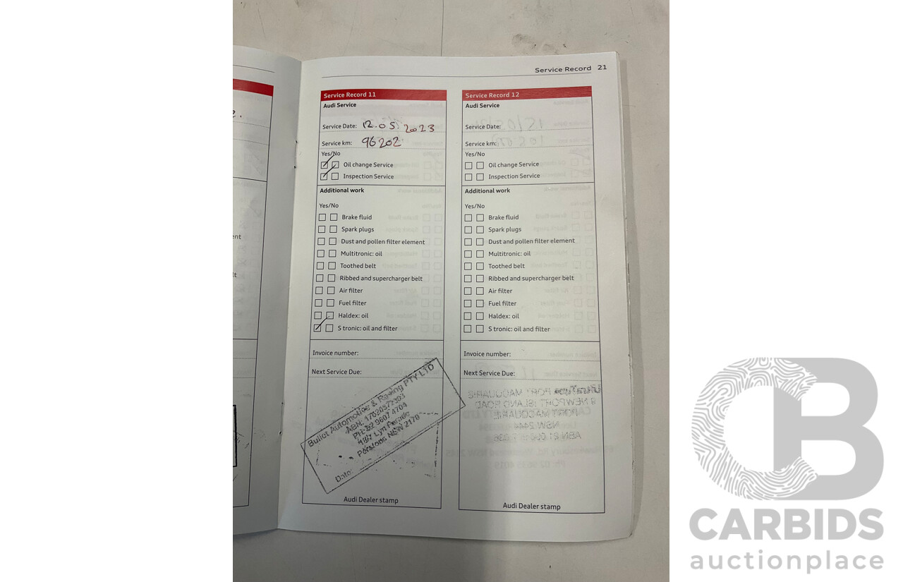 5/2013 Audi A4 1.8 TFSI B8 (8K) MY13 4d Sedan Moonlight Blue Metallic Turbo 1.8L