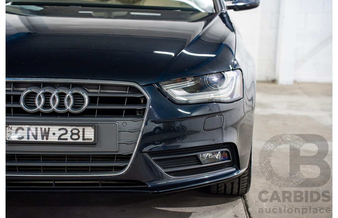 5/2013 Audi A4 1.8 TFSI B8 (8K) MY13 4d Sedan Moonlight Blue Metallic Turbo 1.8L