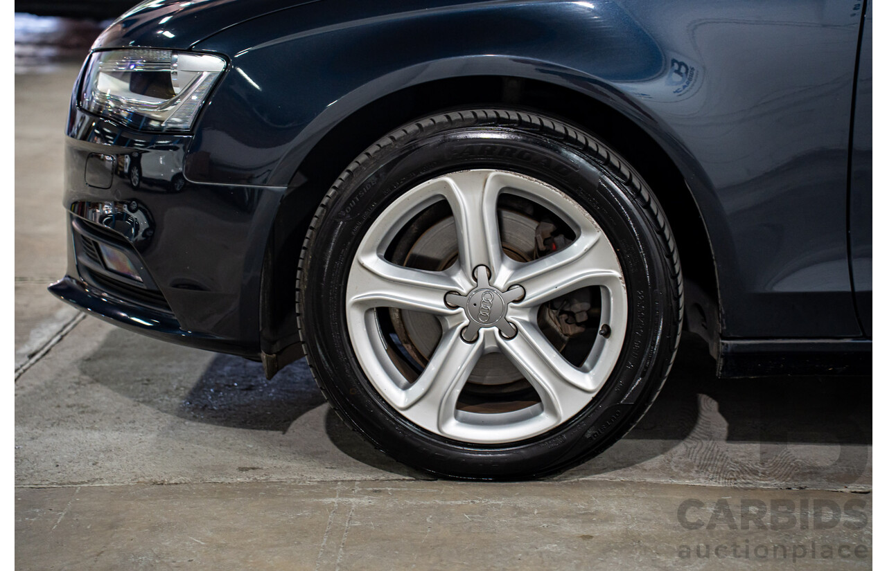 5/2013 Audi A4 1.8 TFSI B8 (8K) MY13 4d Sedan Moonlight Blue Metallic Turbo 1.8L