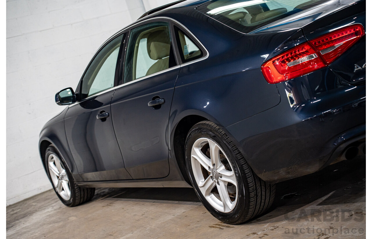 5/2013 Audi A4 1.8 TFSI B8 (8K) MY13 4d Sedan Moonlight Blue Metallic Turbo 1.8L