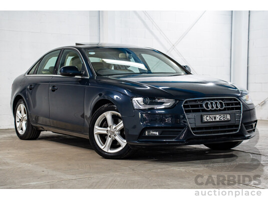 5/2013 Audi A4 1.8 TFSI B8 (8K) MY13 4d Sedan Moonlight Blue Metallic Turbo 1.8L