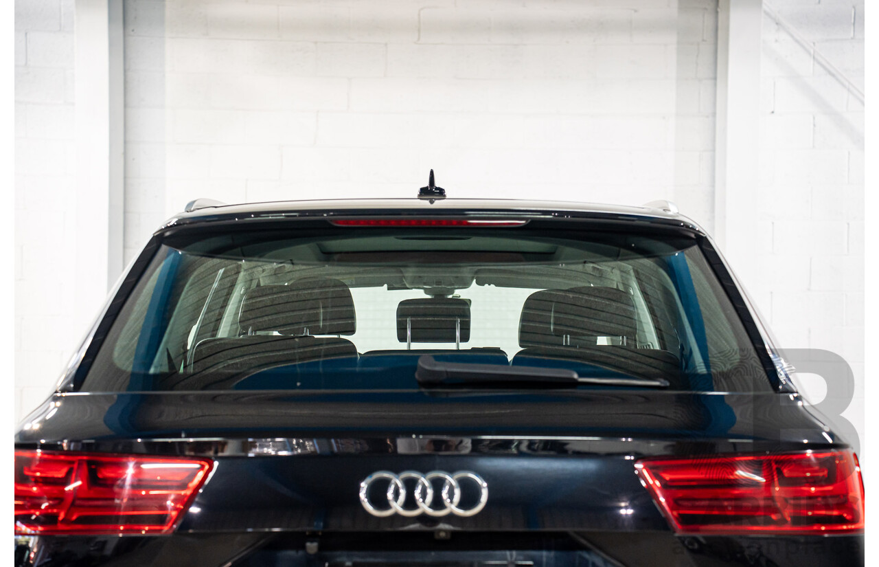 11/2017 Audi Q7 3.0 TDI Quattro (160kW AWD) 4M MY18 4d Wagon Orca Black Metallic Turbo Diesel V6 3.0L