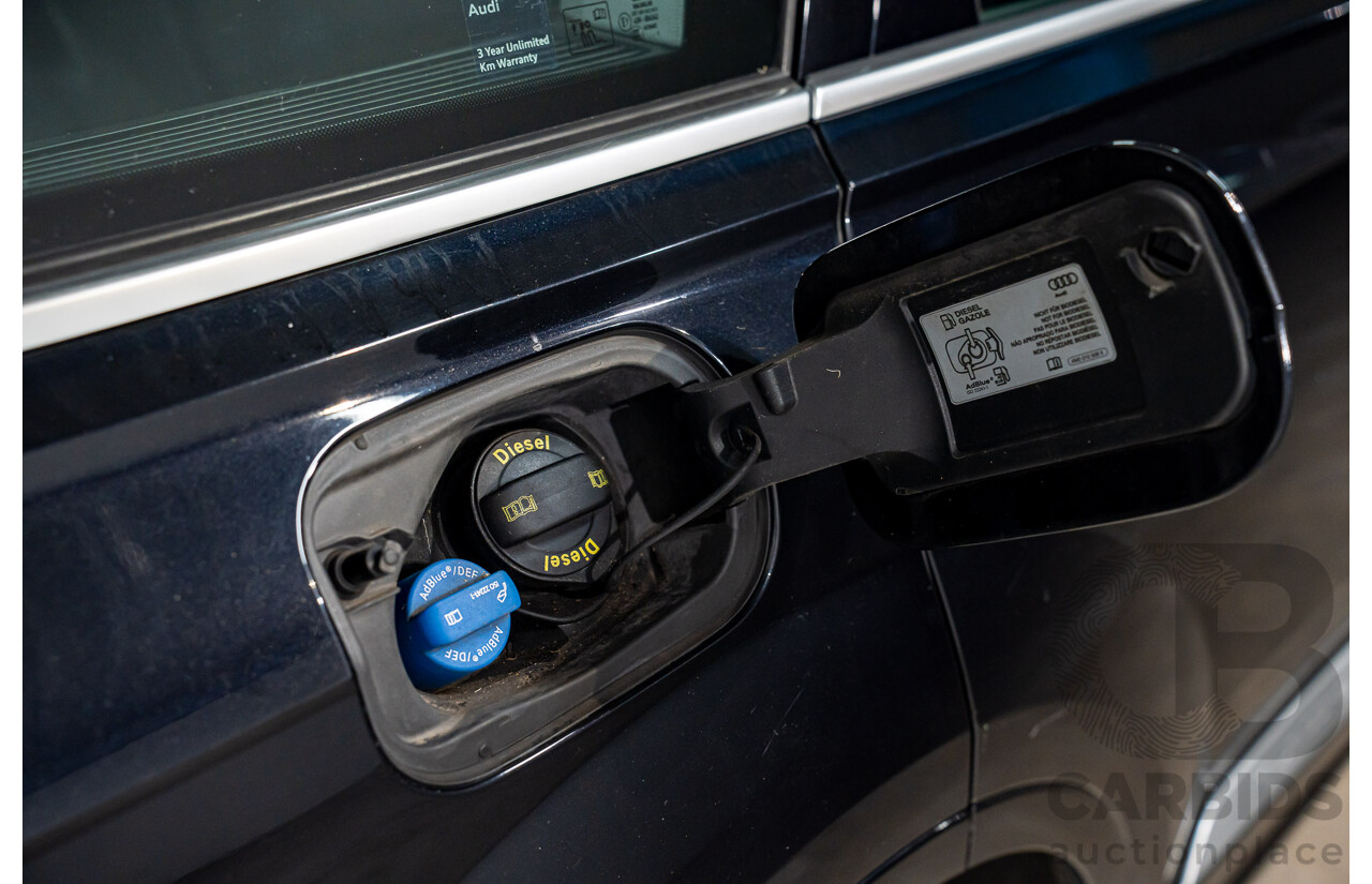 11/2017 Audi Q7 3.0 TDI Quattro (160kW AWD) 4M MY18 4d Wagon Orca Black Metallic Turbo Diesel V6 3.0L