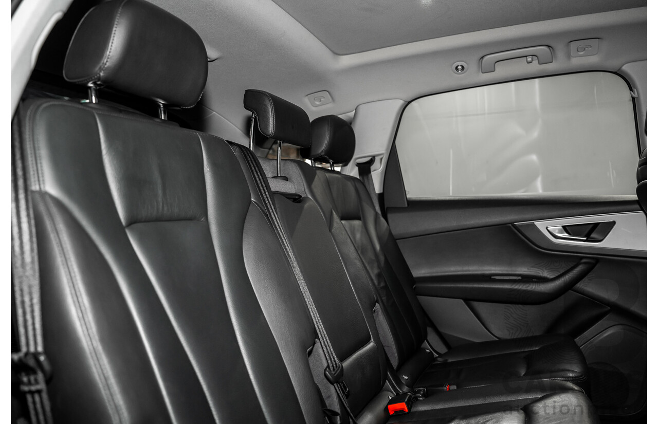 11/2017 Audi Q7 3.0 TDI Quattro (160kW AWD) 4M MY18 4d Wagon Orca Black Metallic Turbo Diesel V6 3.0L