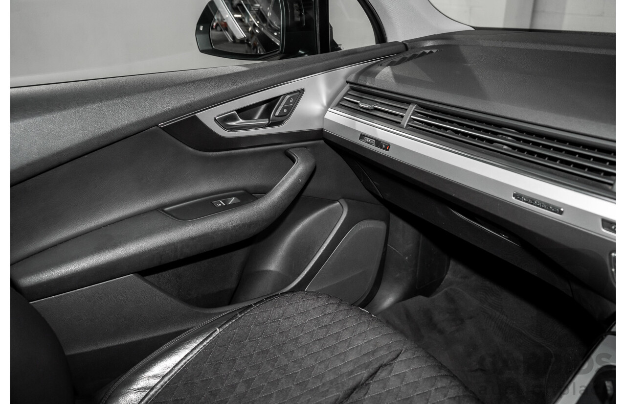 11/2017 Audi Q7 3.0 TDI Quattro (160kW AWD) 4M MY18 4d Wagon Orca Black Metallic Turbo Diesel V6 3.0L