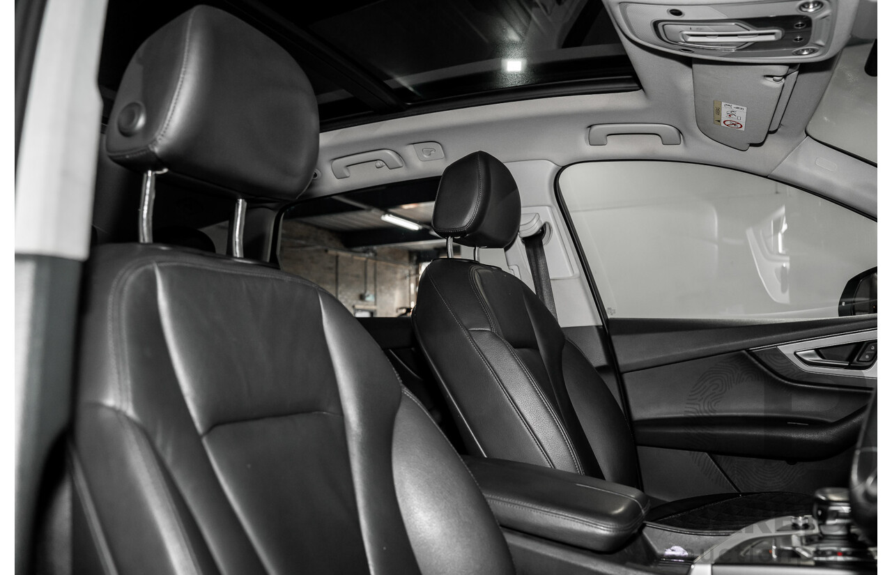 11/2017 Audi Q7 3.0 TDI Quattro (160kW AWD) 4M MY18 4d Wagon Orca Black Metallic Turbo Diesel V6 3.0L