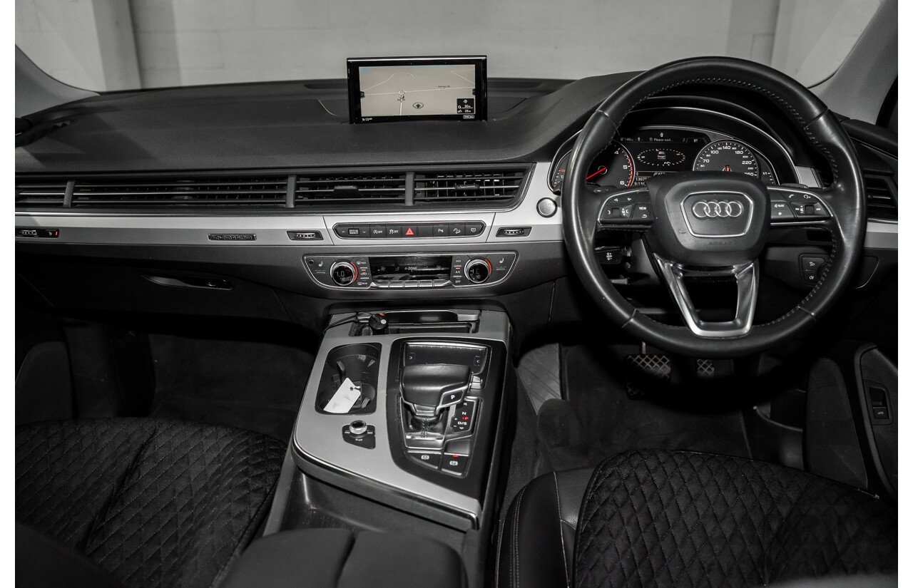 11/2017 Audi Q7 3.0 TDI Quattro (160kW AWD) 4M MY18 4d Wagon Orca Black Metallic Turbo Diesel V6 3.0L