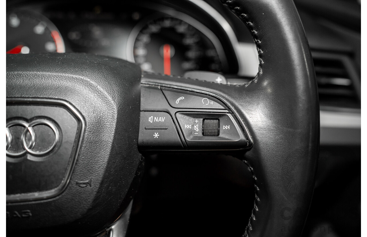 11/2017 Audi Q7 3.0 TDI Quattro (160kW AWD) 4M MY18 4d Wagon Orca Black Metallic Turbo Diesel V6 3.0L