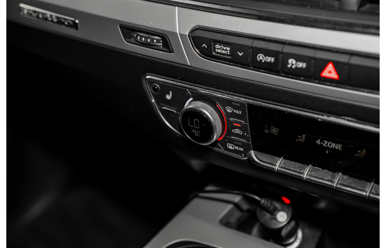 11/2017 Audi Q7 3.0 TDI Quattro (160kW AWD) 4M MY18 4d Wagon Orca Black Metallic Turbo Diesel V6 3.0L