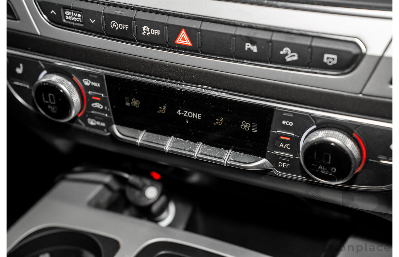 11/2017 Audi Q7 3.0 TDI Quattro (160kW AWD) 4M MY18 4d Wagon Orca Black Metallic Turbo Diesel V6 3.0L