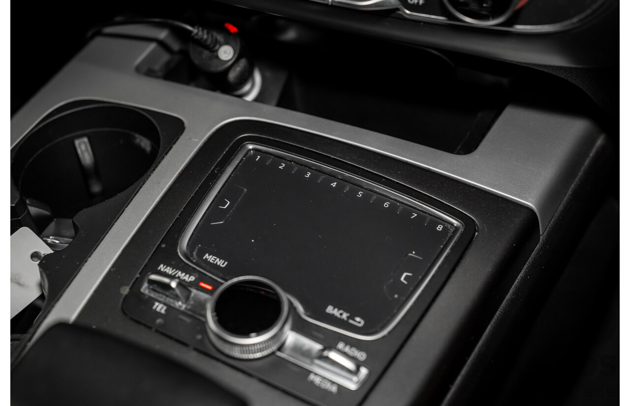 11/2017 Audi Q7 3.0 TDI Quattro (160kW AWD) 4M MY18 4d Wagon Orca Black Metallic Turbo Diesel V6 3.0L