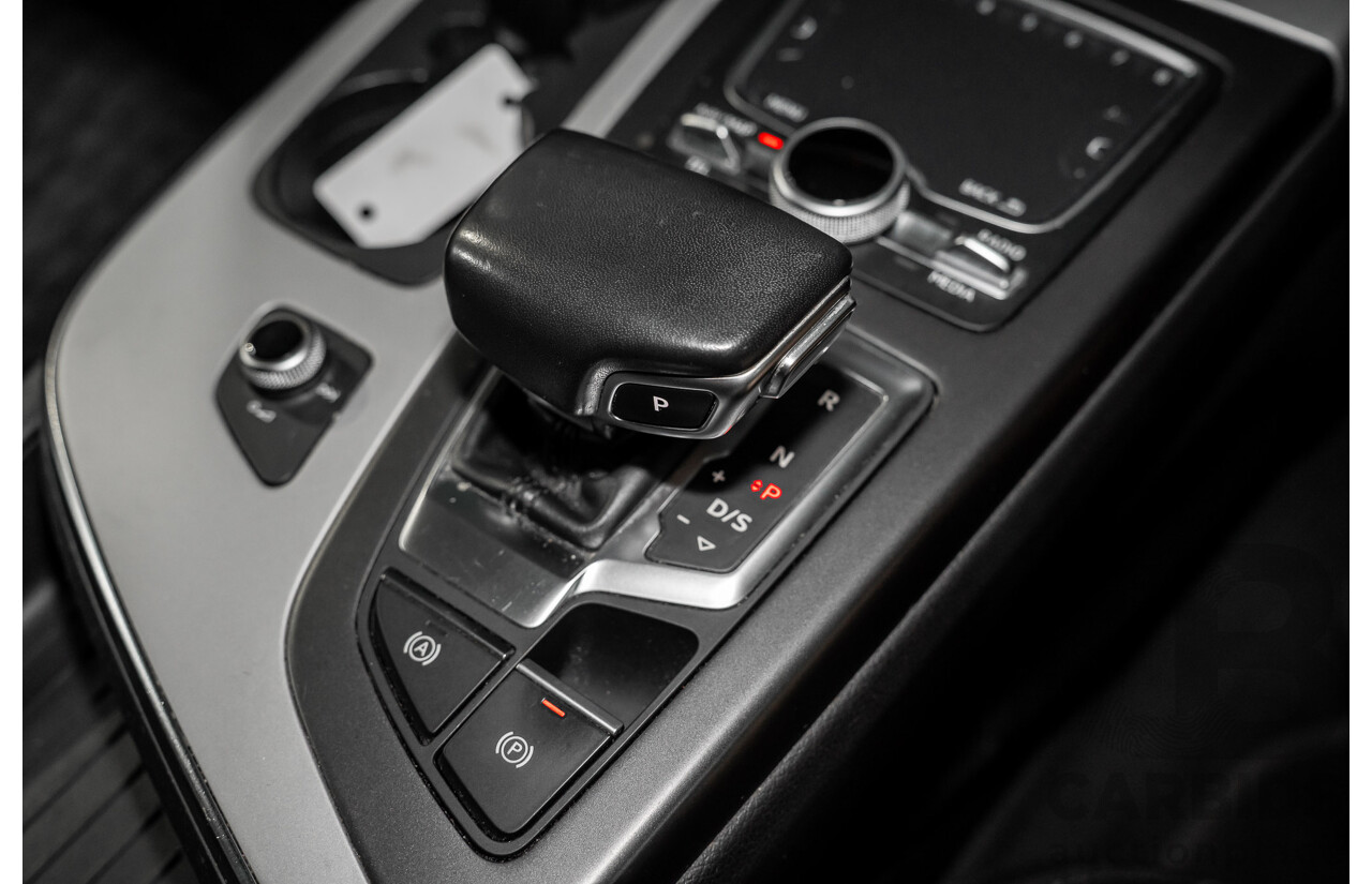 11/2017 Audi Q7 3.0 TDI Quattro (160kW AWD) 4M MY18 4d Wagon Orca Black Metallic Turbo Diesel V6 3.0L