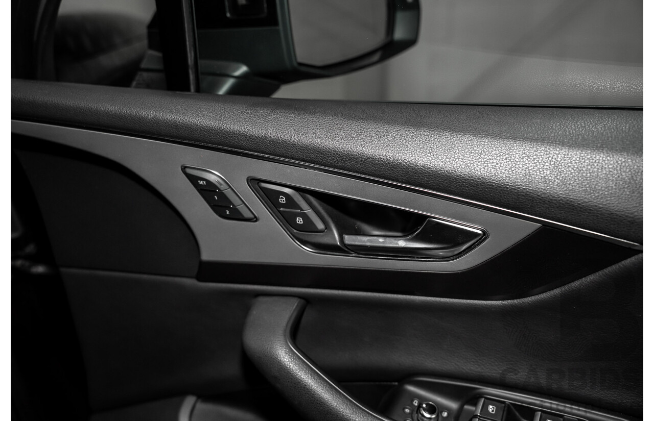 11/2017 Audi Q7 3.0 TDI Quattro (160kW AWD) 4M MY18 4d Wagon Orca Black Metallic Turbo Diesel V6 3.0L