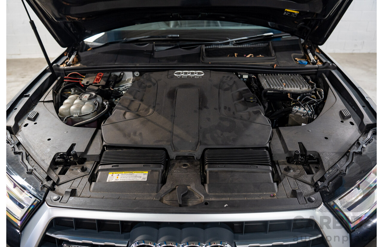 11/2017 Audi Q7 3.0 TDI Quattro (160kW AWD) 4M MY18 4d Wagon Orca Black Metallic Turbo Diesel V6 3.0L