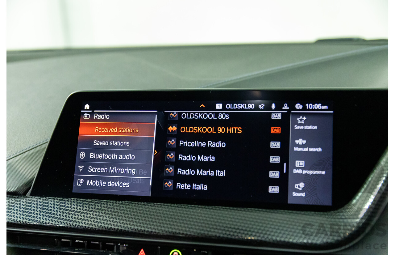 07/2021 Bmw 118i M Sport (FWD) F40 5d Hatchback Alpine White Turbo 1.5L