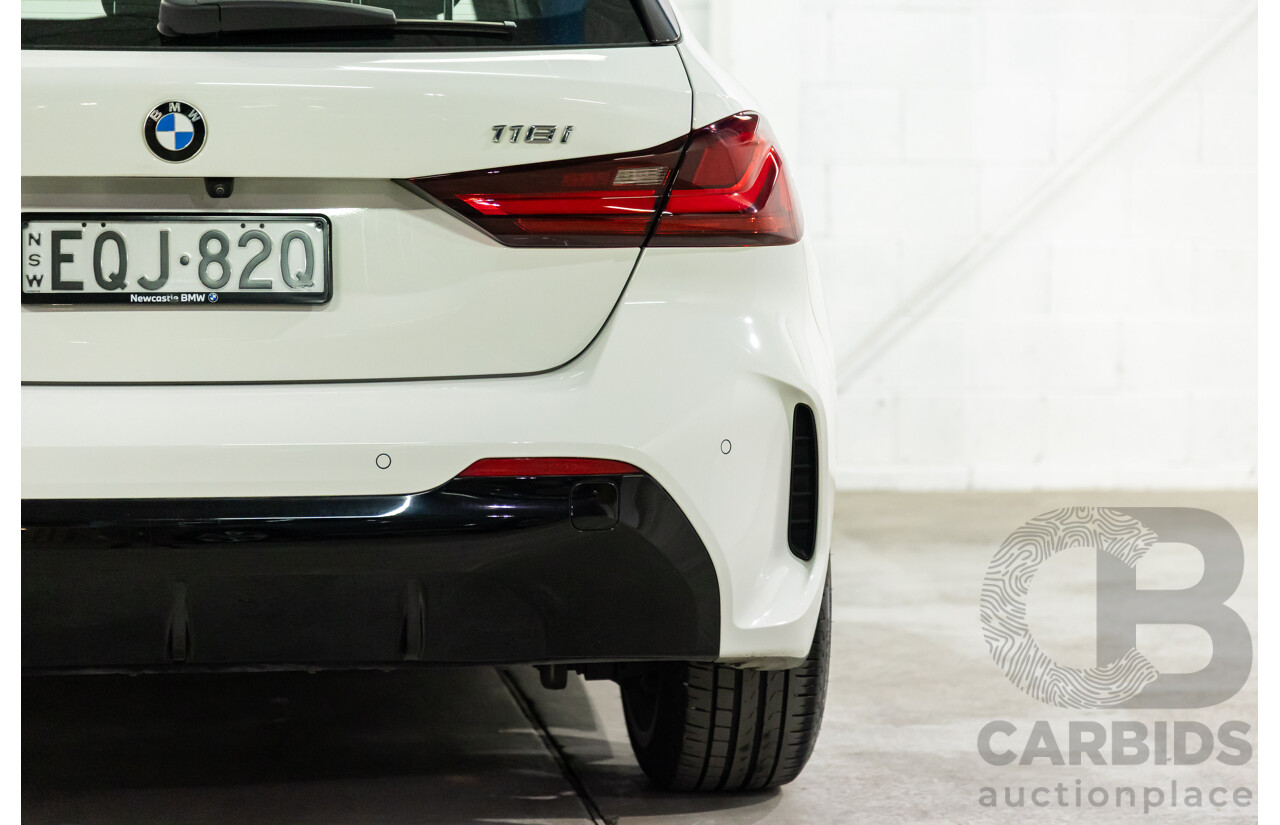 07/2021 Bmw 118i M Sport (FWD) F40 5d Hatchback Alpine White Turbo 1.5L