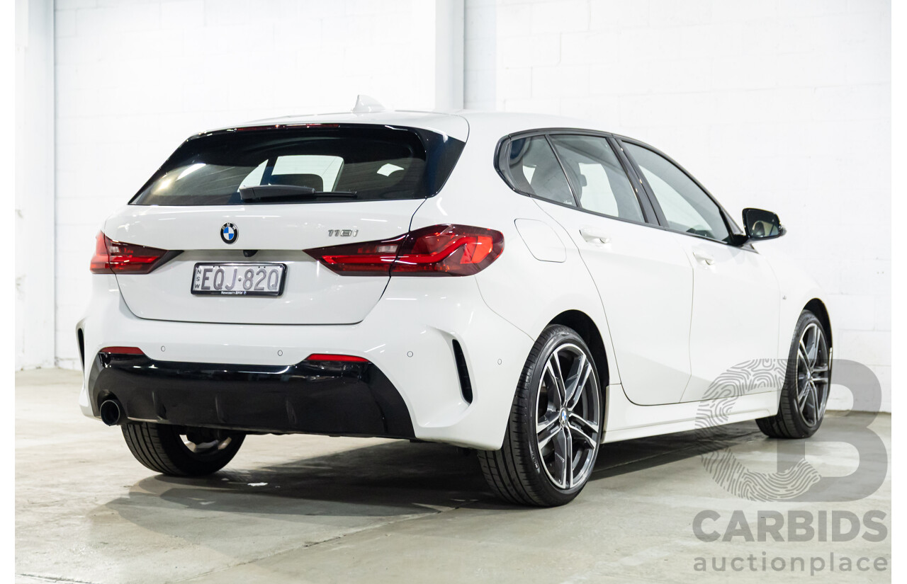 07/2021 Bmw 118i M Sport (FWD) F40 5d Hatchback Alpine White Turbo 1.5L