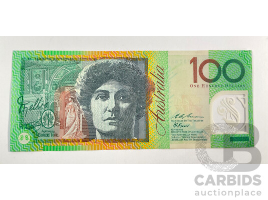 1661054 · Australian 1996 One Hundred Dollar Test Note, Fraser/Evans R616t, AY96737559