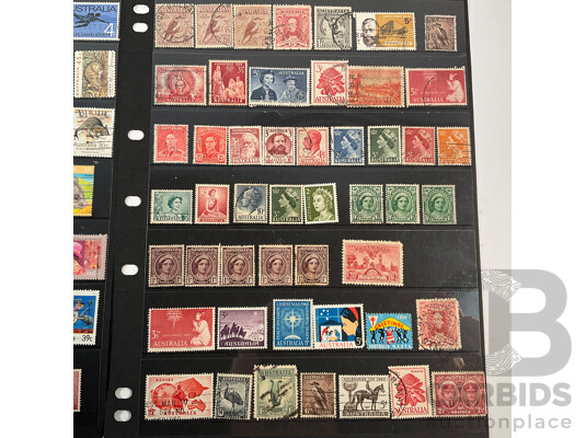 Australian Predecimal and Early Decimal Mint and Cancelled Stamps Including Mint Twenty Dollar John Glover, Kookaburras, KGVI, 1945 Peace